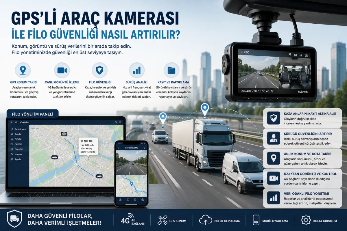 GPS'li Araç Kamerası ile Filo Güvenliği Nasıl Artırılır?
